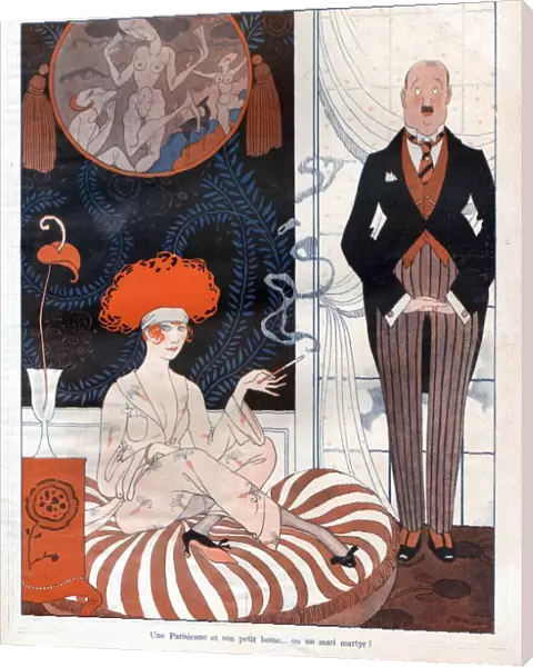La Vie Parisienne 1920s France glamour erotica servants women smoking womens