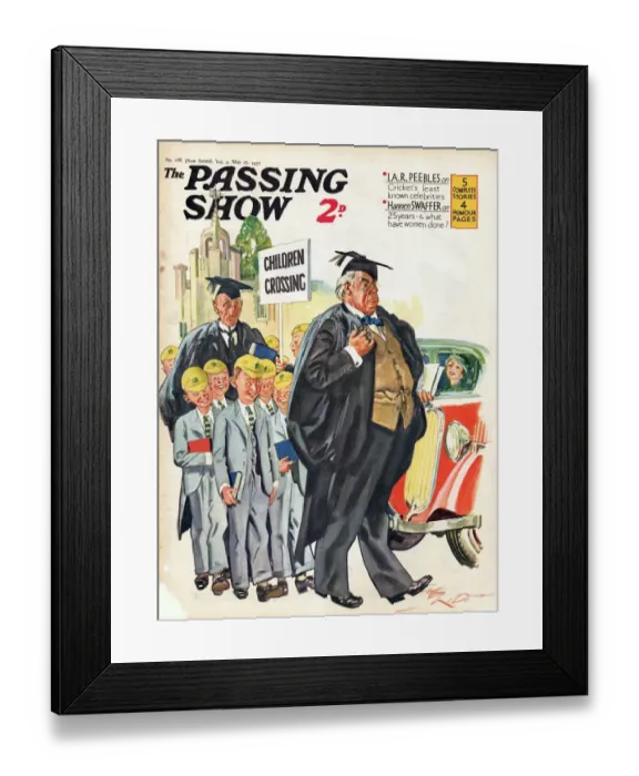 Framed Print : 1930s, UK, The Passing Show, Magazine Cover Framed Print : 1930s, UK, The Passing Show, Magazine Cover