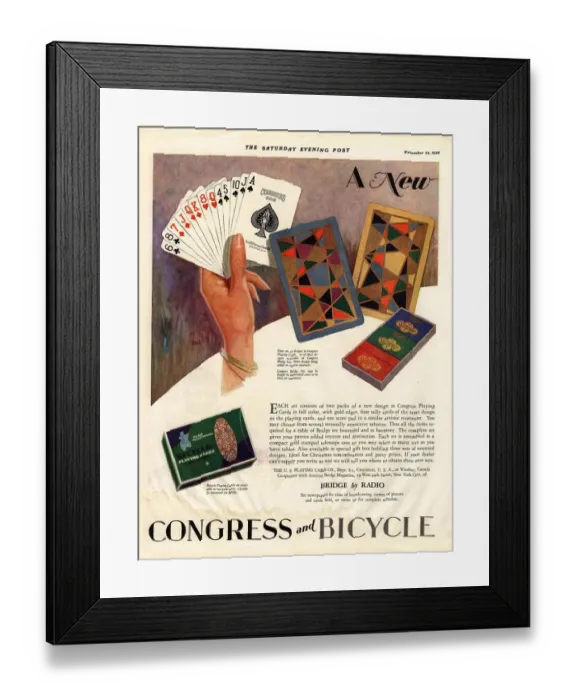 Framed Print : 1928 1920s USA playing cards games congress Framed Print : 1928 1920s USA playing cards games congress