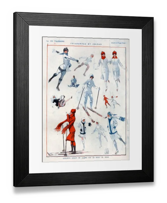 Framed Print : 1920s, France, La Vie Parisienne, Magazine Plate Framed Print : 1920s, France, La Vie Parisienne, Magazine Plate