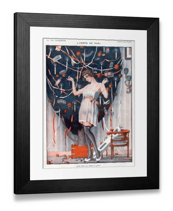 Framed Print : La Vie Parisienne 1923 1920s France Leo Fontan illustrations erotica trees decorations Framed Print : La Vie Parisienne 1923 1920s France Leo Fontan illustrations erotica trees decorations