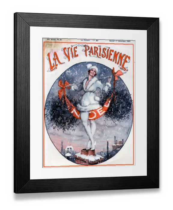 Framed Print : 1920s France La Vie Parisienne Magazine Cover Framed Print : 1920s France La Vie Parisienne Magazine Cover
