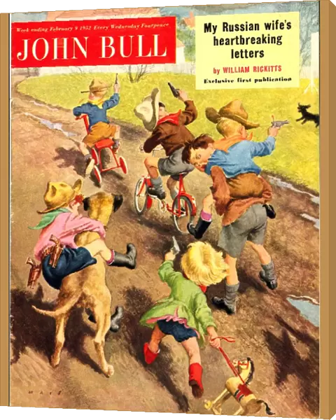 John Bull 1950s UK cowboys and indians games guns magazines