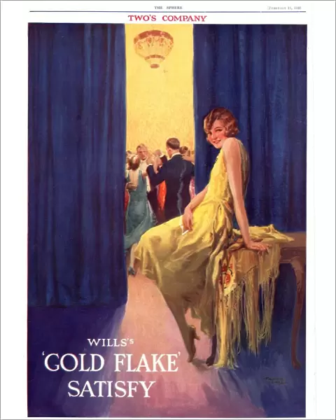 Wills 1930s UK cigarettes smoking gold flake