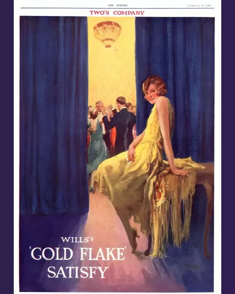 Wills 1930s UK cigarettes smoking gold flake