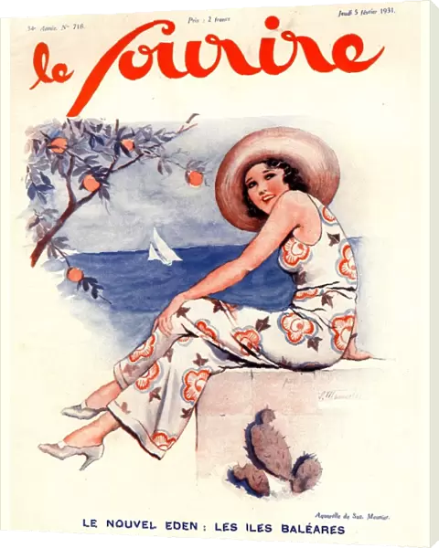 Le Sourire 1931 1930s France holidays womens magazines clothing clothes