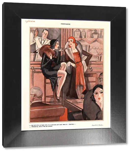 Le Sourire 1920s France glamour bars cocktails alcohol evening-dress cigarettes