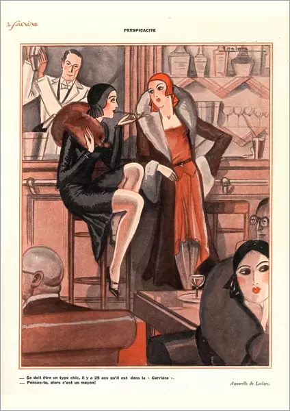 Le Sourire 1920s France glamour bars cocktails alcohol evening-dress cigarettes