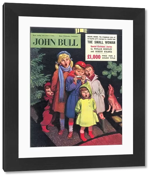 John Bull 1950s UK carol singers magazines singing