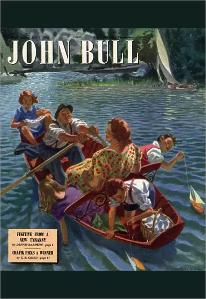 John Bull 1948 1940s UK rowing boats the on rivers magazines