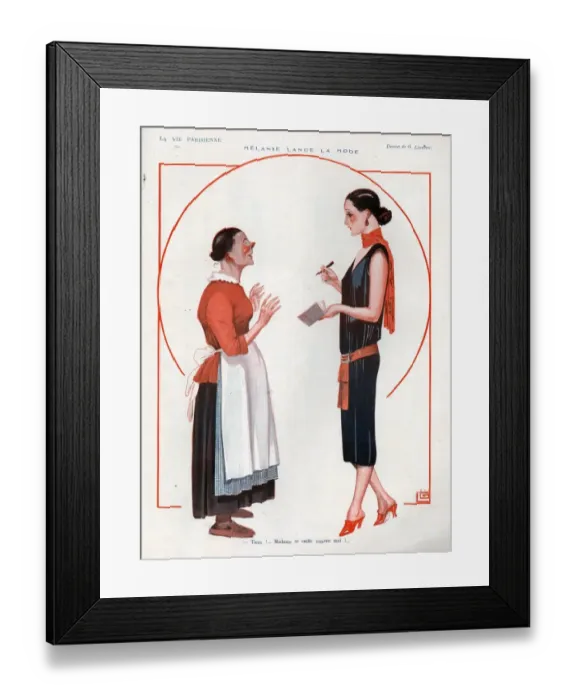 Framed Print : 1920s, France, La Vie Parisienne, Magazine Plate Framed Print : 1920s, France, La Vie Parisienne, Magazine Plate