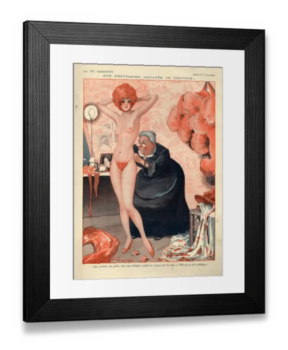 Framed Print : 1920s, France, La Vie Parisienne, Magazine Plate Framed Print : 1920s, France, La Vie Parisienne, Magazine Plate