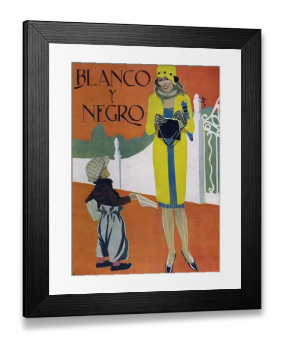 Framed Print : Blanco y Negro 1924 1920s Spain cc magazines paper boys newspapers