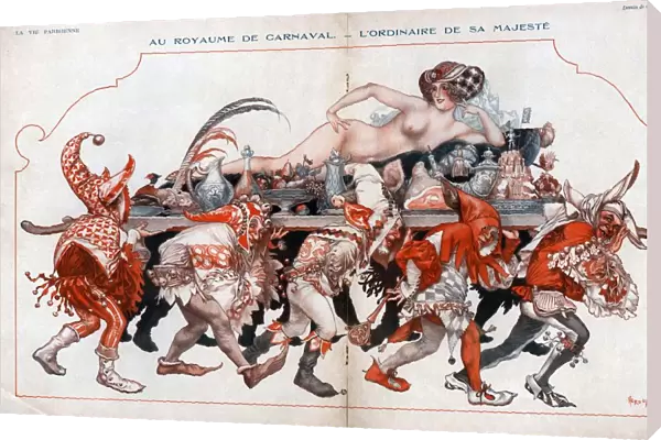 La Vie Parisienne 1926 1920s France Herouard party invitations orgy orgies jesters