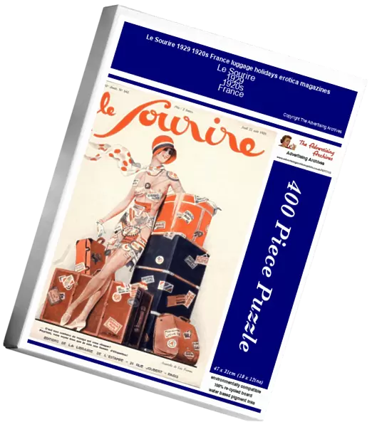 Le Sourire 1929 1920s France luggage holidays erotica magazines