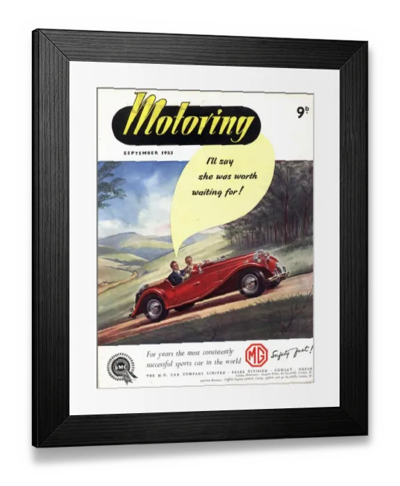 Framed Print : 1950s UK cars mg convertibles Framed Print : 1950s UK cars mg convertibles