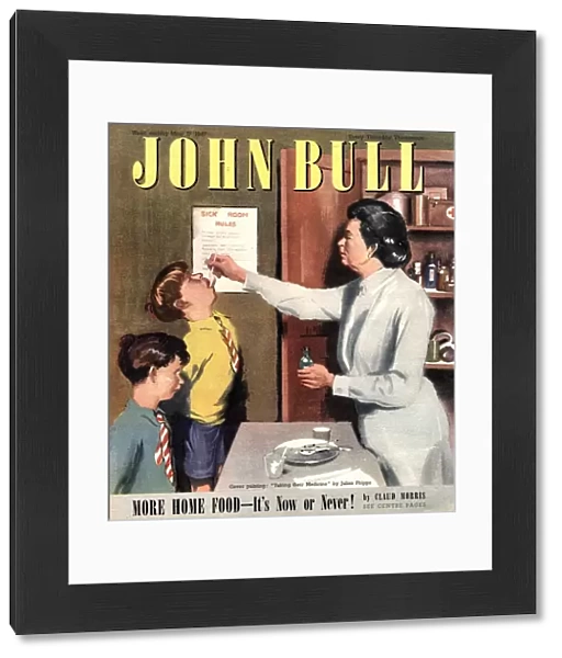John Bull 1947 1940s UK taking giving medicine schools nurses matrons magazines medical