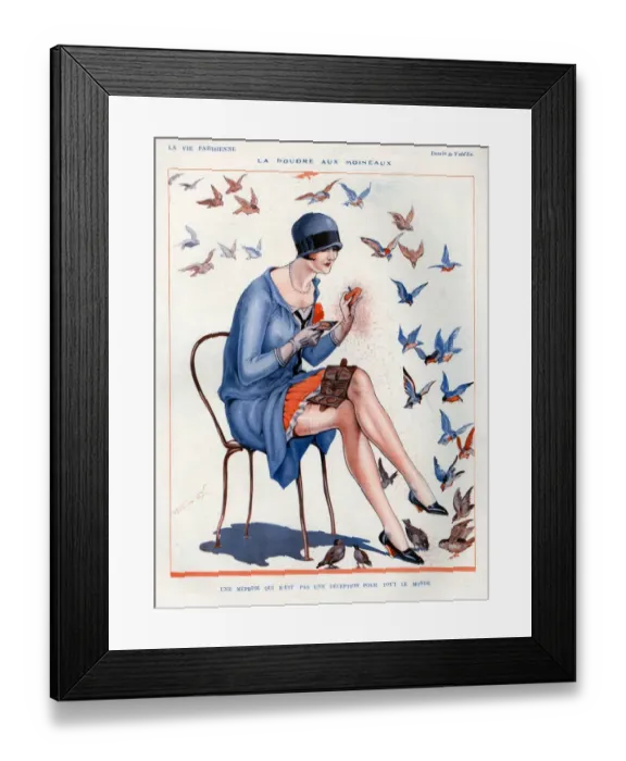 Framed Print : 1920s, France, La Vie Parisienne, Magazine Plate Framed Print : 1920s, France, La Vie Parisienne, Magazine Plate