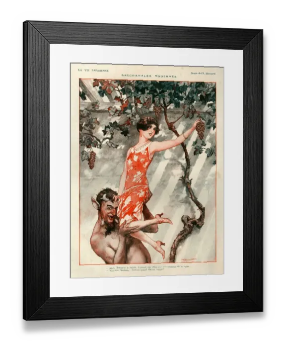 Framed Print : 1920s, France, La Vie Parisienne, Magazine Plate Framed Print : 1920s, France, La Vie Parisienne, Magazine Plate