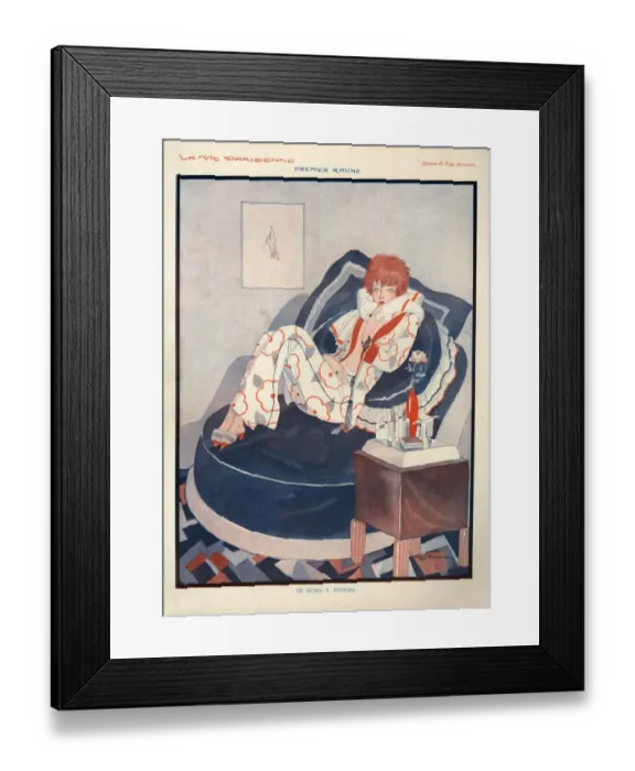 Framed Print : 1920s, France, La Vie Parisienne, Magazine Plate Framed Print : 1920s, France, La Vie Parisienne, Magazine Plate