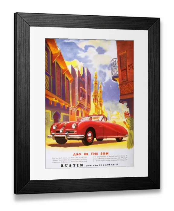 Framed Print : Austin 1950s UK austin a90 cars Framed Print : Austin 1950s UK austin a90 cars