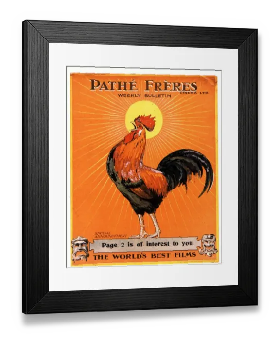 Framed Print : 1912 1910s USA pathe freres news films magazines Framed Print : 1912 1910s USA pathe freres news films magazines