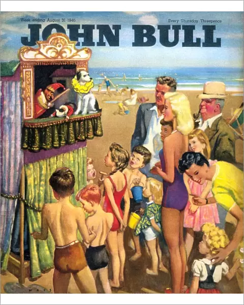 John Bull 1946 1940s UK holidays punch and judy show beaches seaside seaside magazines