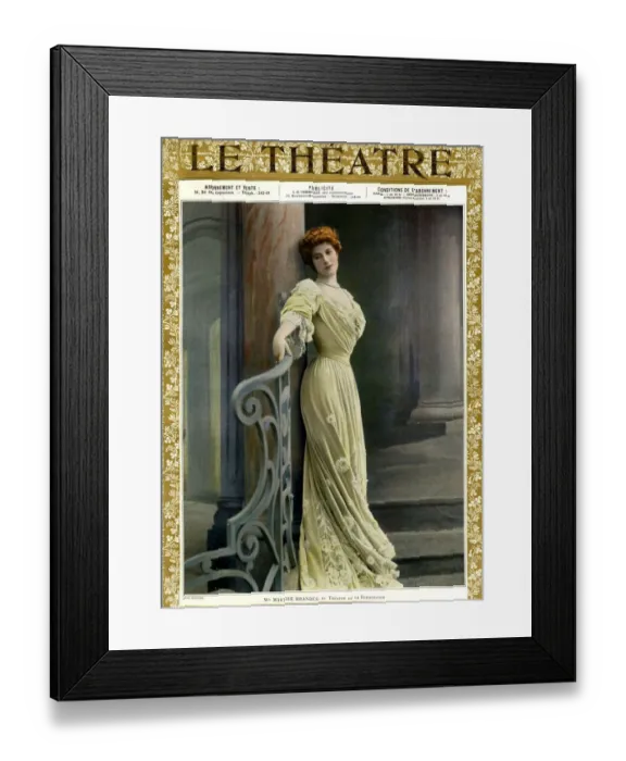Framed Print : Le Theatre, 1900s, France Framed Print : Le Theatre, 1900s, France