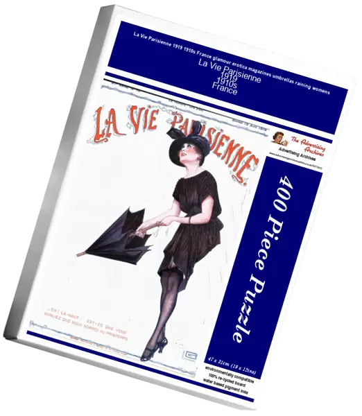 La Vie Parisienne 1919 1910s France glamour erotica magazines umbrellas raining womens