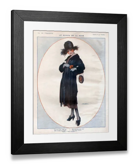 Framed Print : La Vie Parisienne 1910s France glamour by Leo Fontan womens Framed Print : La Vie Parisienne 1910s France glamour by Leo Fontan womens