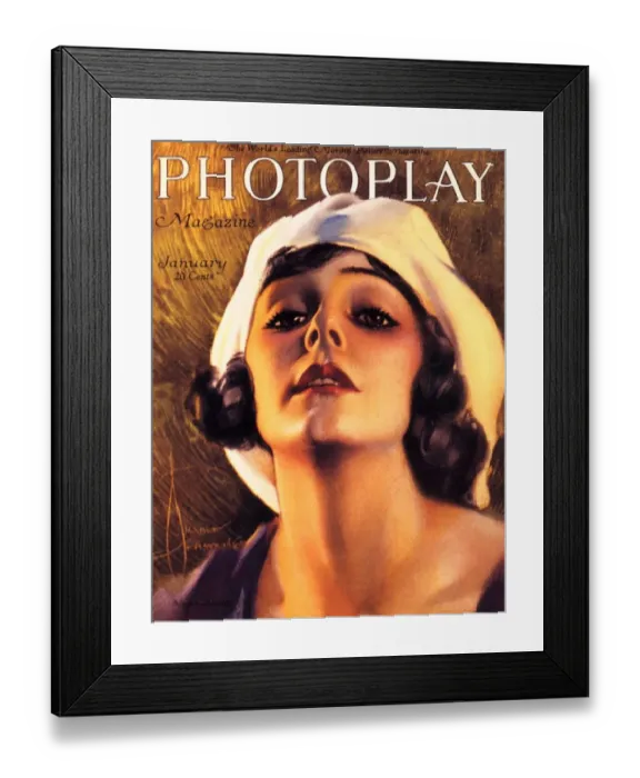 Framed Print : Photoplay 1920s UK ladies beauty glamour magazines Framed Print : Photoplay 1920s UK ladies beauty glamour magazines