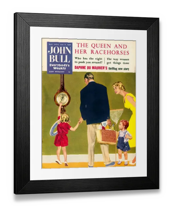 Framed Print : John Bull 1950s UK holidays weather magazines Framed Print : John Bull 1950s UK holidays weather magazines