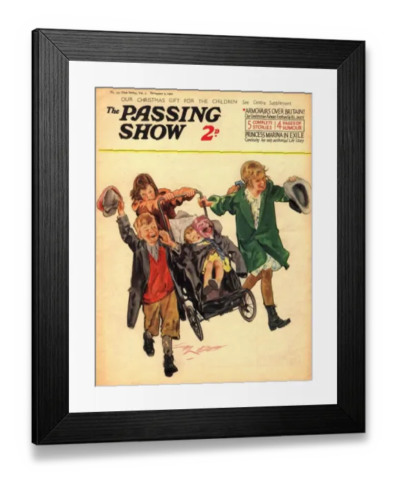 Framed Print : 1930s, UK, The Passing Show, Magazine Cover Framed Print : 1930s, UK, The Passing Show, Magazine Cover