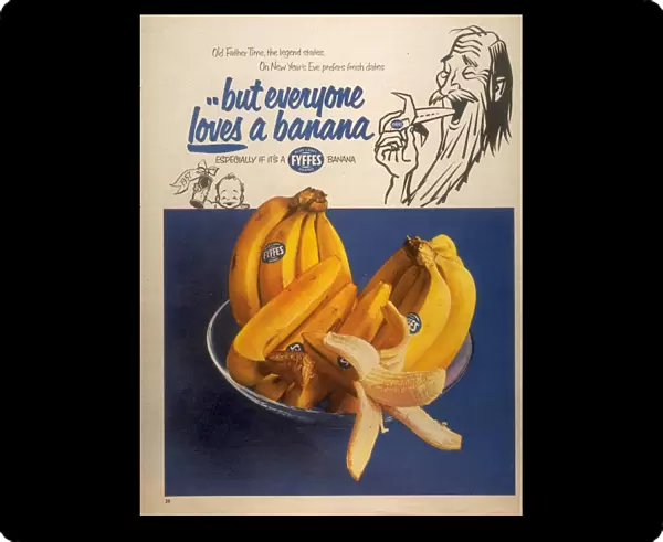 1950s UK fyffes bananas fruit