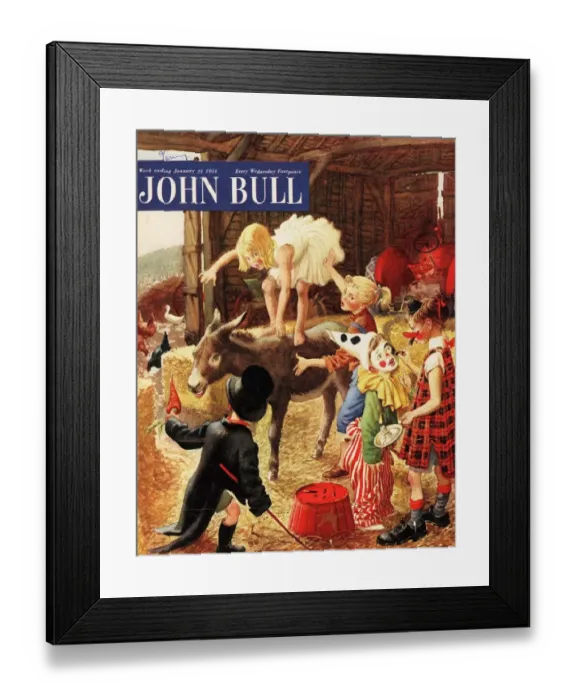 Framed Print : John Bull 1950s UK dressing up fancy dress magazines Framed Print : John Bull 1950s UK dressing up fancy dress magazines