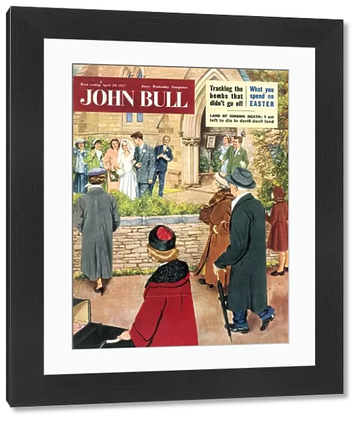 John Bull 1950s UK love marriages weddings brides bridegrooms churches magazines