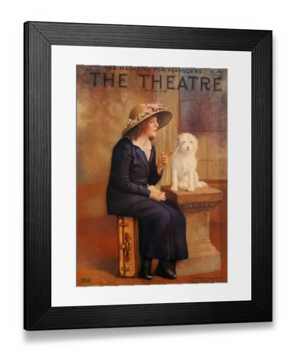 Framed Print : The Theatre 1910s USA dogs magazines Framed Print : The Theatre 1910s USA dogs magazines