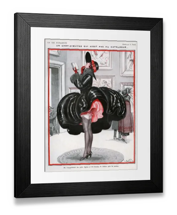 Framed Print : La Vie Parisienne 1922 1920s France Georges Pavis illustrations erotica art museums