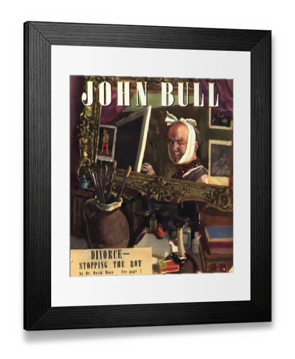 Framed Print : John Bull 1947 1940s UK art magazines Framed Print : John Bull 1947 1940s UK art magazines