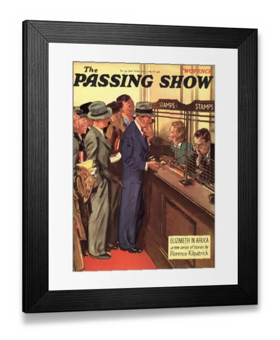 Framed Print : 1930s, UK, The Passing Show, Magazine Cover Framed Print : 1930s, UK, The Passing Show, Magazine Cover