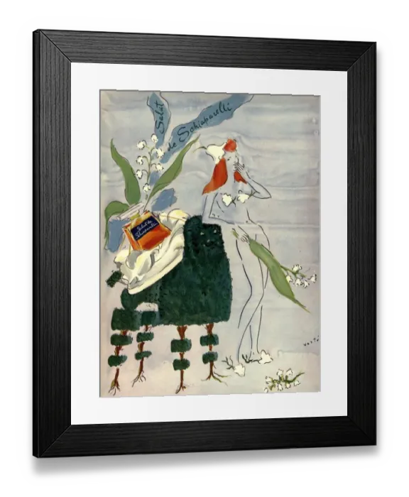 Framed Print : Schiaparelli 1940s USA womens Framed Print : Schiaparelli 1940s USA womens