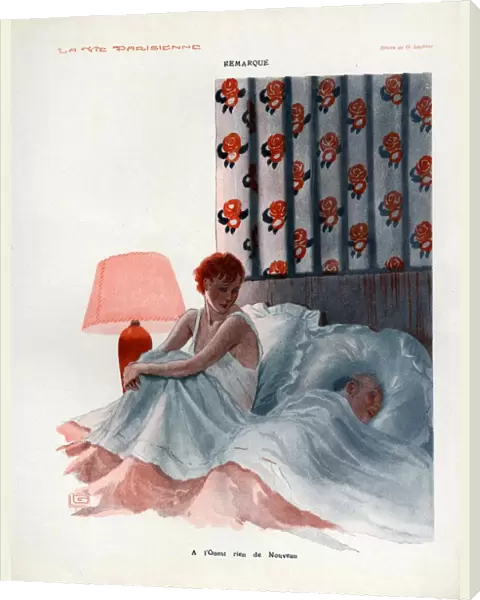 La Vie Parisienne 1930 1930s France cc no sex tonight sleeping snoring beds