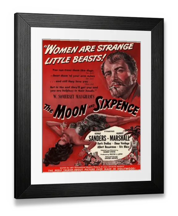 Framed Print : The Moon and Sixpence 1943 1940s USA sexism discrimination Framed Print : The Moon and Sixpence 1943 1940s USA sexism discrimination