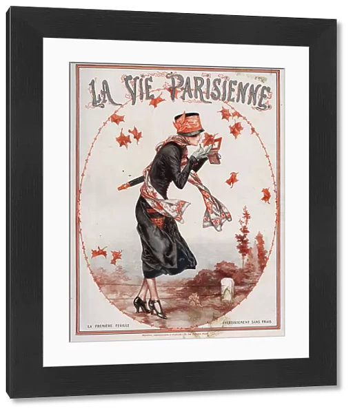 La Vie Parisienne 1924 1920s France Herouard magazines illustrations Autumn leaves