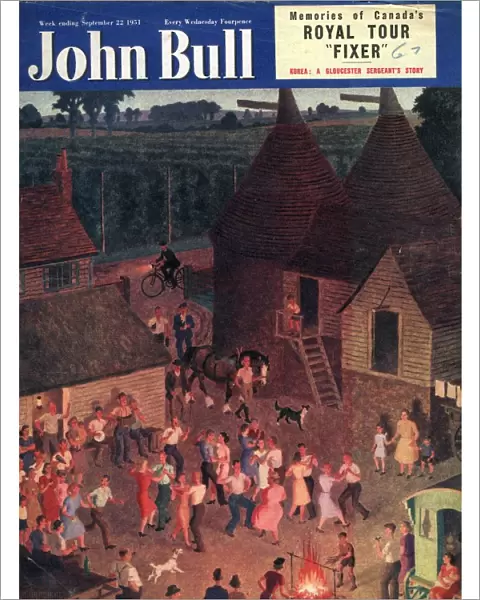 John Bull 1950s UK farms square party magazines barn