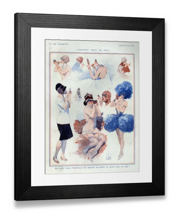 Framed Print : 1920s, France, La Vie Parisienne, Magazine Plate