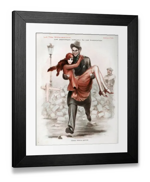 Framed Print : 1920s, France, La Vie Parisienne, Magazine Plate Framed Print : 1920s, France, La Vie Parisienne, Magazine Plate