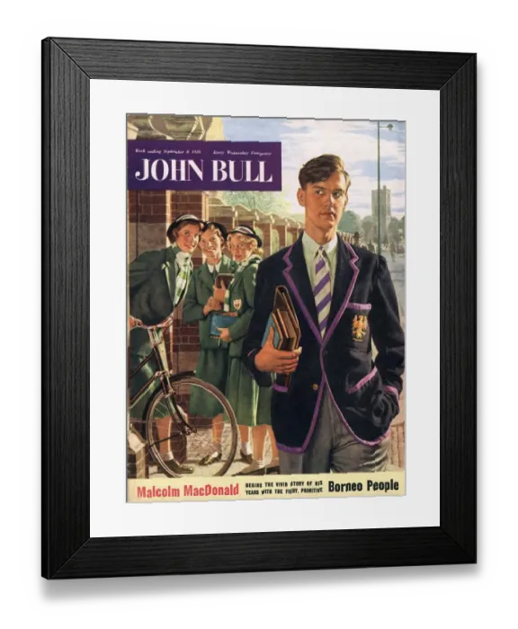 Framed Print : John Bull 1956 1950s UK schools magazines Framed Print : John Bull 1956 1950s UK schools magazines