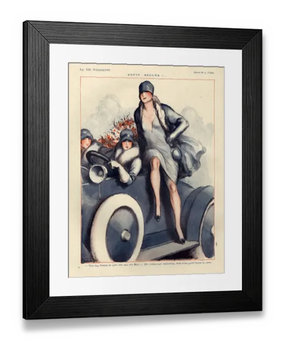 Framed Print : 1920s, France, La Vie Parisienne, Magazine Plate Framed Print : 1920s, France, La Vie Parisienne, Magazine Plate