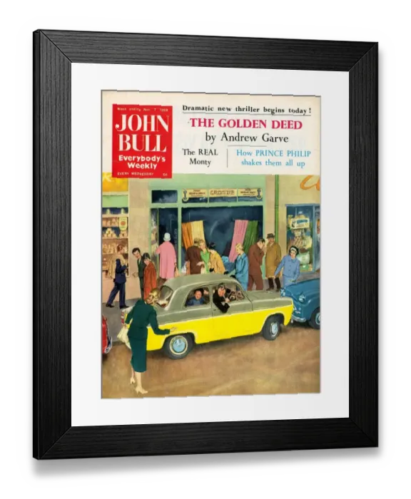 Framed Print : John Bull 1950s UK parking magazines cars Framed Print : John Bull 1950s UK parking magazines cars